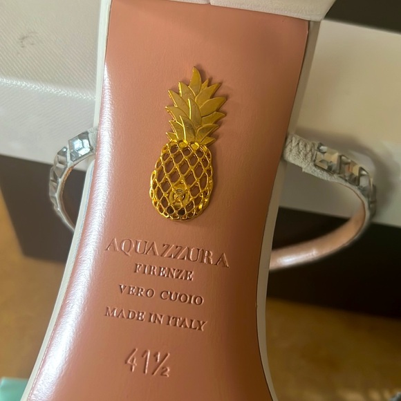 NEW Aquazzura Midnight Sandal 50, Size 41.5 - Picture 3 of 7